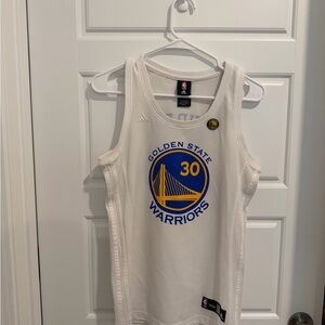Adidas White Golden State Warriors Tank Top